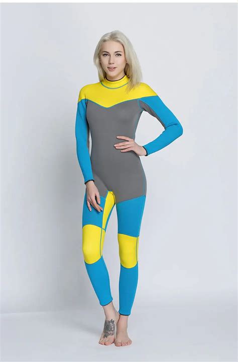 Neoprene Swimming Surfing Wetsuits One Piece Scuba Diving Suit For