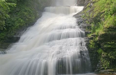 Hd Wallpaper Multi Layer Water Falls Cascade Waterfall Downfall