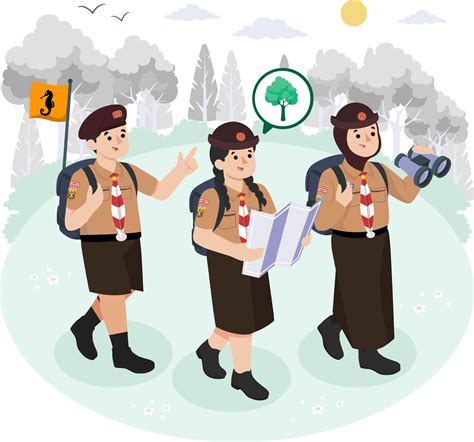 Gambar Kartun Pramuka Png - 56+ Koleksi Gambar
