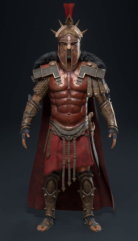 Artstation Spartan War Hero Assassins Creed Odysseyfanart