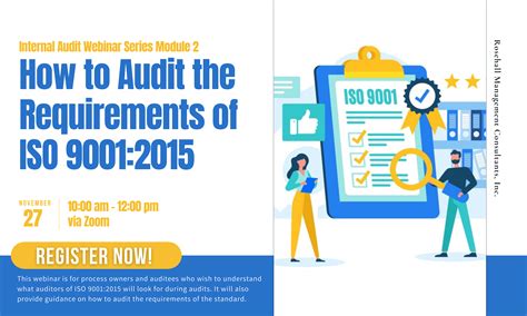 How To Audit The Requirements Of Iso 90012015 Standard Rosehall