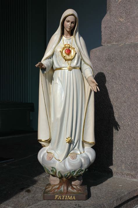 Wooden Statue Of Our Lady Of Fatima Ferdinand Stuflesser 1875
