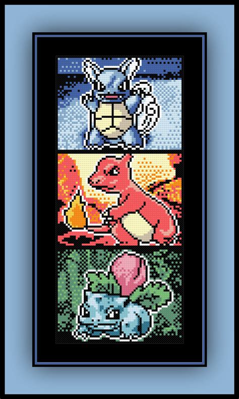 Free Kanto Middle Stages Cross Stitch Pattern Pokemon Cross Stitch Quest