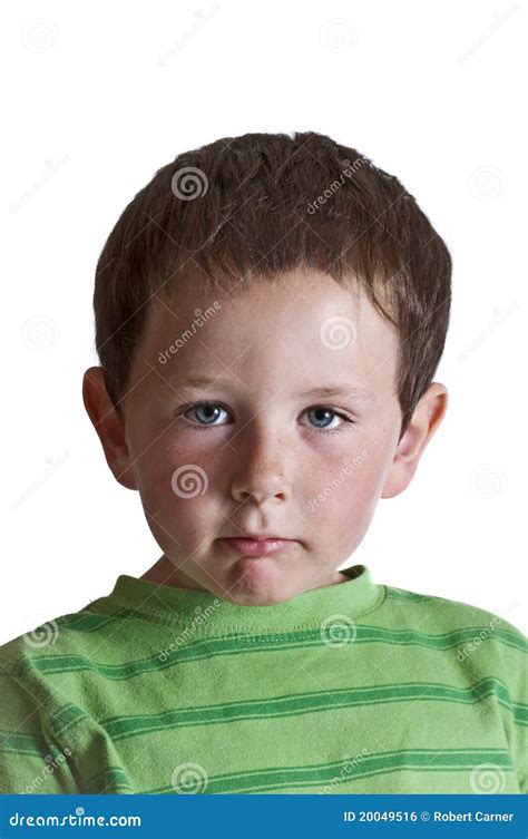 Little Boys Mean Look Stock Photo Image Of Child Baby 20049516