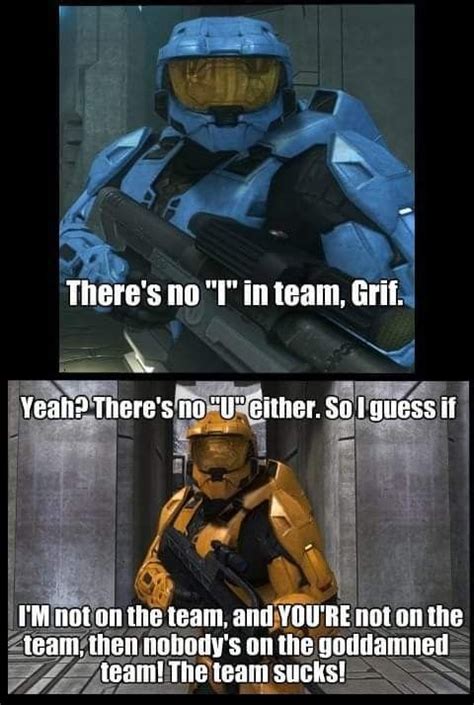 Red Vs Blue Red Vs Blue Halo Funny Funny Gaming Memes