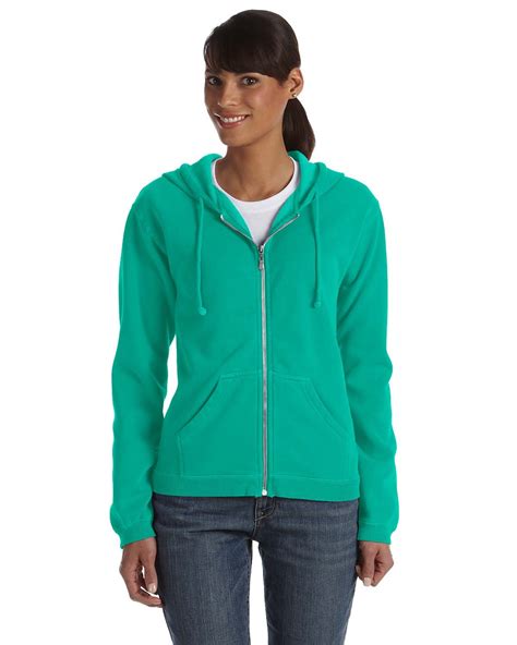 Comfort Colors C1598 Ladies Full Zip Hooded Sweatshirt