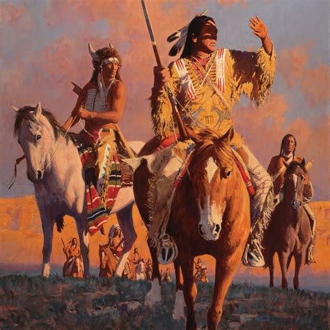 Comanche Ridge Native American Horses Native American Warrior Native