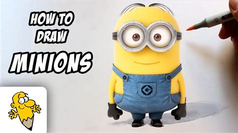 How To Draw A Minion Dave Step By Step