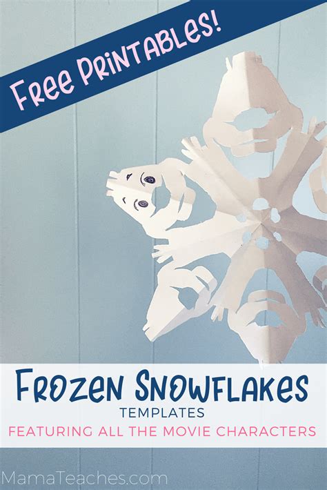 Frozen Snowflake Templates Frozen Crafts Frozen Snowflake Snowflake