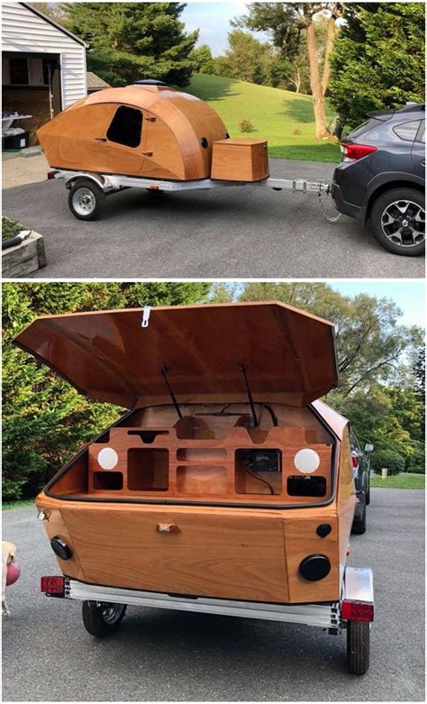 It's just amazing to me how much of your home you can cram into a van. Build-your-own Teardrop Camper Kit and Plans in 2020 ...