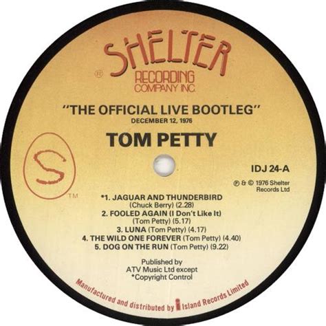 Tom Petty And The Heartbreakers The Official Live Bootleg Uk Promo Vinyl