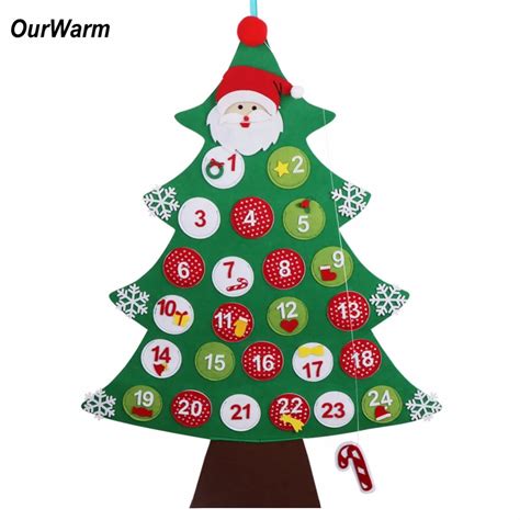 Ourwarm Felt Christmas Advent Calendar New Years Products Hanging