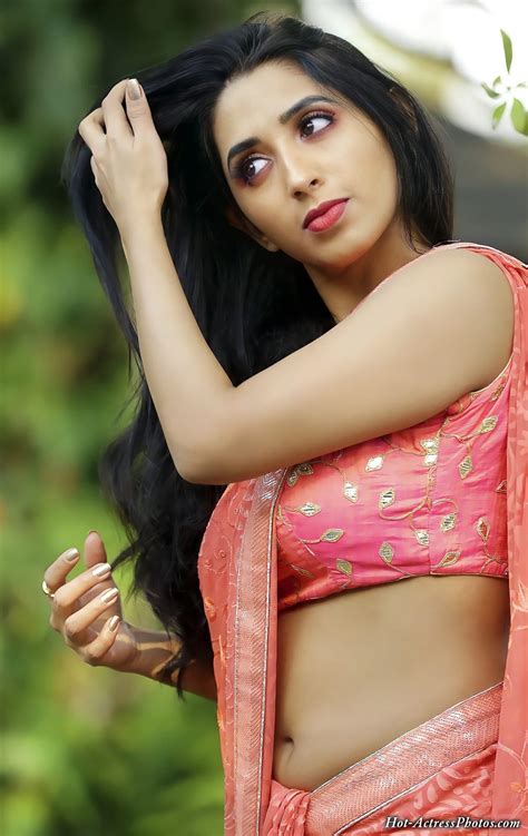 Nisarga Lakshman Gowda Sexy Navel Photos In Saree Hot Actress Photos