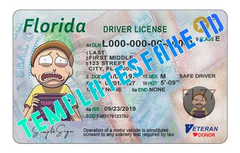 Florida Dl Templates Fake Id