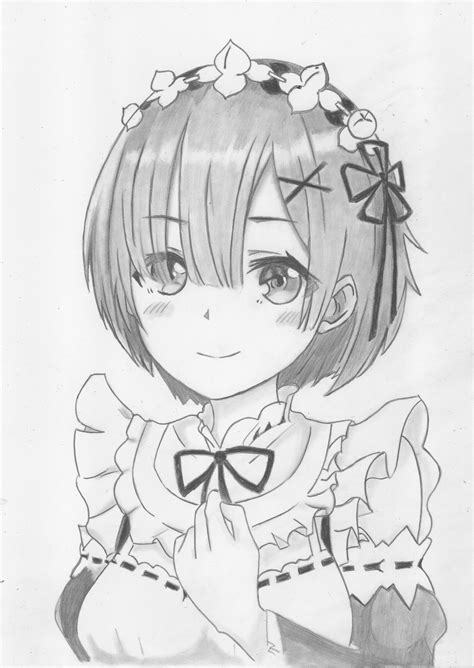 Rem Re Zero Drawing My Anime Art By Drawingtimewithme On Deviantart