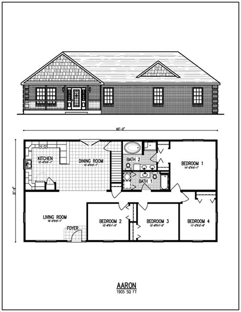 35 4 Bedroom Ranch Style House Plans With Open Floor Plan Wonderful