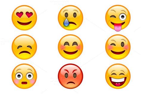 Colorful Emoji Vector Icons Vector Icons Business Illustration