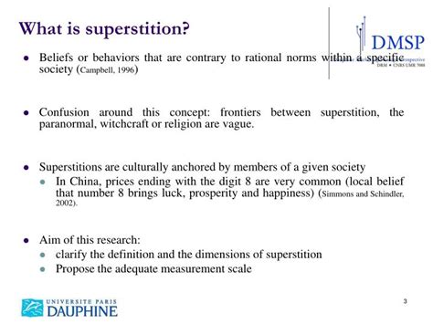 Ppt Understanding Defining And Measuring The Trait Of Superstition