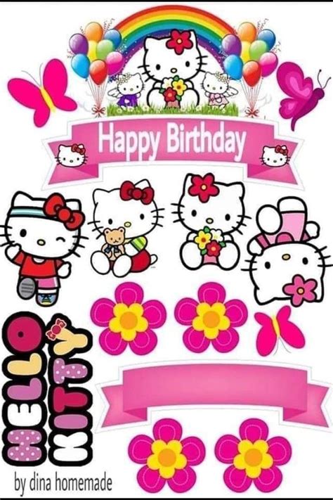 Hello Kitty Birthday Cake Topper Gita Bone