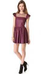 Wornontv Laylas Purple Leather Polka Dot Dress On Nashville Aubrey Peeples Clothes And