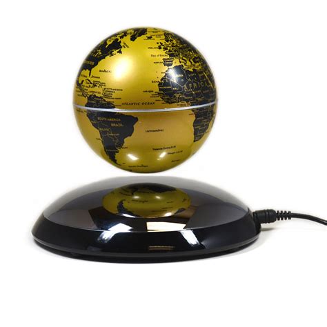 Magnetic Levitation Silver Base Golden Globe (LVG-SG4)