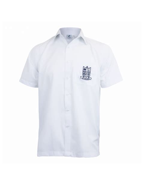 Shirt Short Sleeve White School Locker