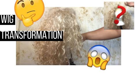 How To Fix A Curly Synthetic Wig Wig Transformation 1 Youtube