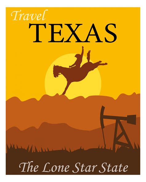 Texas Travel Poster Retro Free Stock Photo Public Domain Pictures