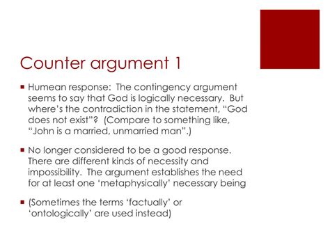 Ppt Argument From Contingency Powerpoint Presentation Free Download