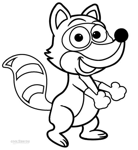 Printable Raccoon Coloring Pages For Kids Cool2bkids
