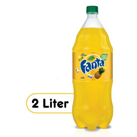 Fanta Pineapple Soda Fruit Flavored Soft Drink 2 Liters