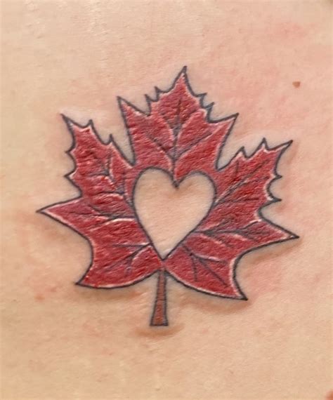 Canadian Tattoo Maple Leaf Heart Tattoos Canadian Tattoo Maple Leaf