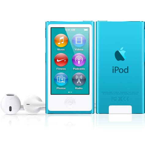 Refurbished Ipod Nano 16gb Blue 7th Generation Apple Au