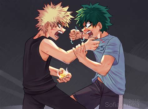 Deku Vs Kacchan By Sofiakkuma On Deviantart