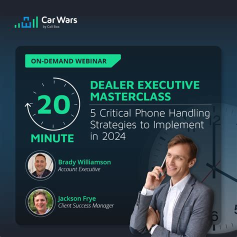 Video 20 Minute Dealer Executive Masterclass 5 Critical Phone