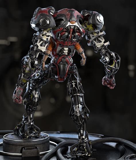 Exoskeleton By Dastr117 Roboticcyborg 3d Robot Concept Art
