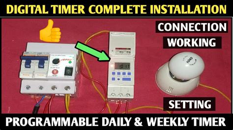 Digital Timer Setting Connection And Working 24 Hour Digital Timer