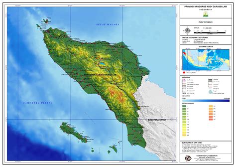 Gambar Peta Aceh Lengkap Dengan Nama Kabupaten Dan Kota Tarunas