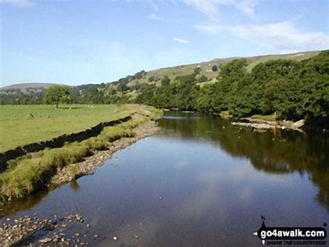 The River Swale Near Reeth In The Northern Fells Area The Yorkshire