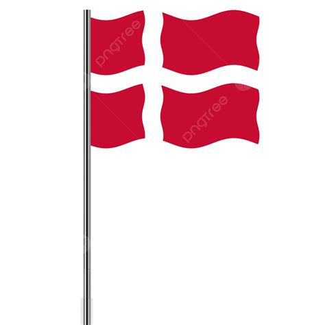 علم الدنمارك مع القطب علم الدنمارك يلوحون ب Png علم الدنمارك يلوح