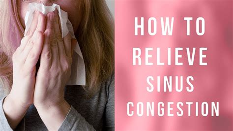 How To Relieve Sinus Congestion Dr Weaver Youtube