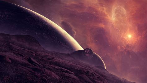 Planetscape Sci Fi Planet Landscape Space Art Artwork Wallpaper