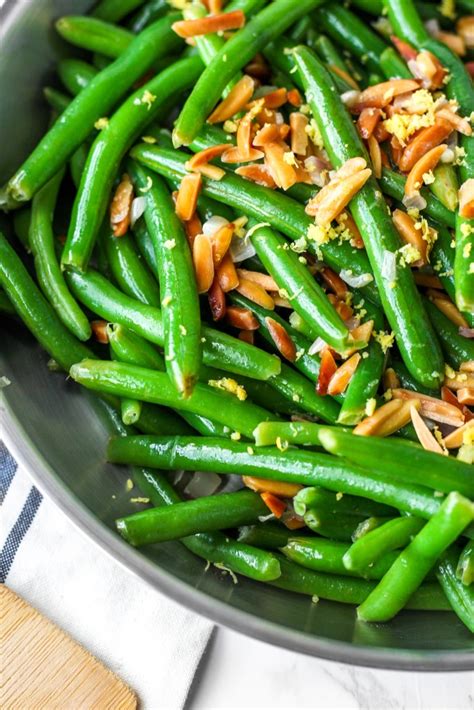 Green Beans With Toasted Almonds And Lemon A Seasoned