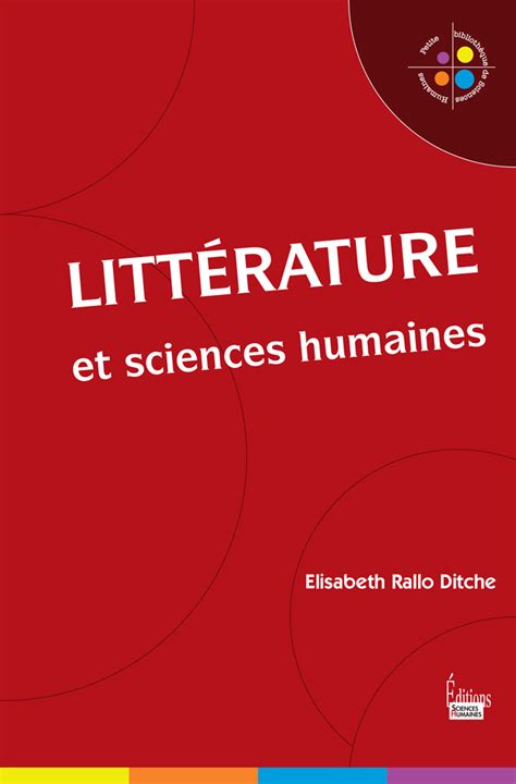 Littérature Et Sciences Humaines Elisabeth Rallo Ditche