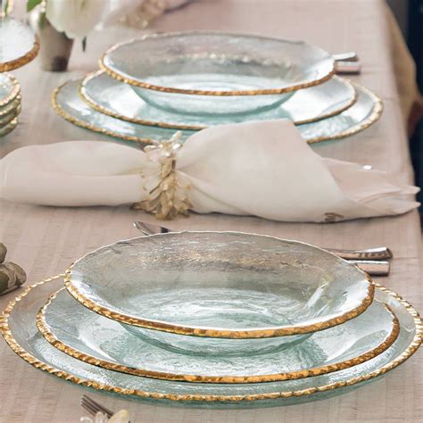 Shop All Annieglass Collections Glass Dinnerware Luxury Dinnerware Kitchen Plate