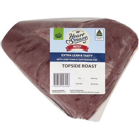 Woolworths Beef Topside Roast Oven Ready 800g 17kg Woolworths