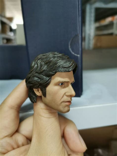 1 6 Scale Han Solo Harrison Ford Male Head Sculpt Fit 12 Action