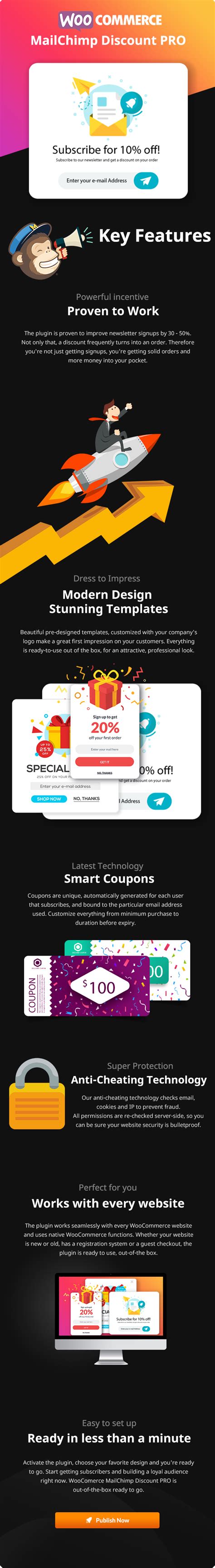 Contact form 7 mailchimp integration is ideal for anyone who is using the popular contact form 7 plugin on their wordpress website. WooCommerce MailChimp Discount PRO WordPress Plugin ...