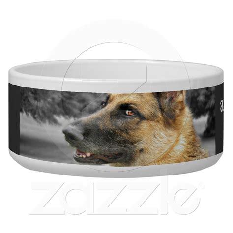 2 teaspoons = 188 microwave popcorn: German Shepherd Dog Food Dish | Zazzle.com | German ...