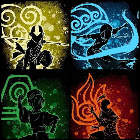The Last Air Bender Avatar Earth Elements Fire Luigyh Movies